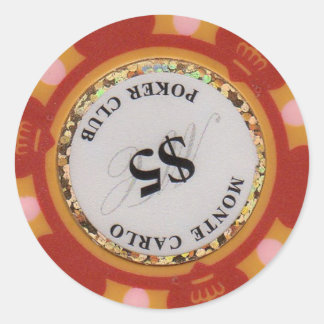 Casino Chip voor Split munten, Super Triple etc Ronde Sticker