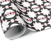 Casino Chip Wrapping Paper Cadeaupapier (Rol Hoek)