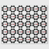 Casino Chip Wrapping Paper Cadeaupapier (Vlak)