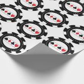 Casino Chip Wrapping Paper Cadeaupapier (Hoek)