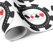 Casino Chip Wrapping Paper Cadeaupapier (Rol Hoek)
