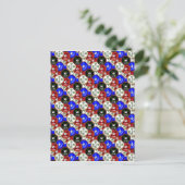 Casino Chips Briefkaart (Staand voorkant)