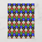 Casino Chips Briefkaart (Voorkant)