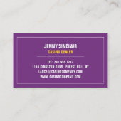 Casino-chips, casino, gamingindustrie visitekaartje (Achterkant)