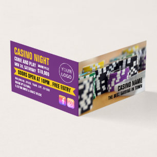 Casino Chips, Casino Manager gedetailleerd Visitekaartje