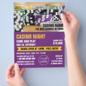 Casino-chips, Casino Night, gamingindustrie Flyer (Hand)