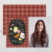 Casino Cocktails Las Vegas Verjaardag Dice Foto Kaart (Voorkant / Achterkant)