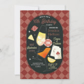 Casino Cocktails Las Vegas Verjaardag Dobbelsteen  Kaart (Voorkant)