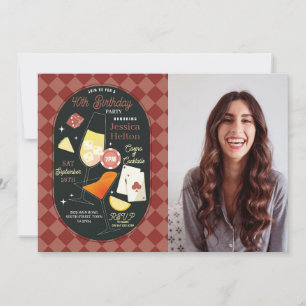 Casino Cocktails Las Vegas Verjaardag Dobbelstenen Kaart