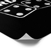 Casino Craps Player I Do Things The Hardway Gamble Poster (Hoek)