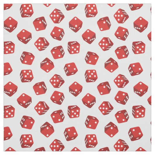 Casino Craps Spel Rode Dice Stof (Swatch)