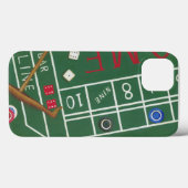 Casino Craps Table met Chips en Dice Case-Mate iPhone Case (Achterkant (horizontaal))
