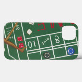 Casino Craps Table met Chips en Dice Case-Mate iPhone Case (Achterkant (horizontaal))