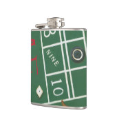 Casino Craps Table met Chips en Dice Heupfles (Links)