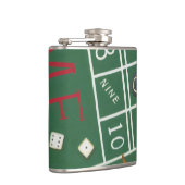 Casino Craps Table met Chips en Dice Heupfles (Rechts)