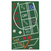 Casino Craps Table met Chips en Dice Klein Cadeauzakje (Achterkant)