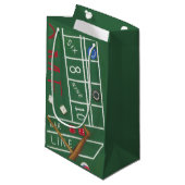 Casino Craps Table met Chips en Dice Klein Cadeauzakje (Voorkant Gekanteld)