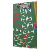 Casino Craps Table met Chips en Dice Klembord (Links)