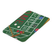 Casino Craps Table met Chips en Dice Magneet (Linkerzijde)