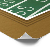 Casino Craps Table met Chips en Dice Poster (Hoek)