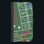 Casino Craps Table met Chips en Dice Galaxy S4 Portemonnee Hoesje<br><div class="desc">Zorg dat Lady Luck aan je kant staat met dit schilderij van een raptafel van Chariklia Zarris. De dobbelsteen is gegooid en wordt verzameld,  samen met eventuele verloren weddenschappen. Zet deze actie vandaag nog op je muur!</div>