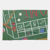 Casino Craps Table met Chips en Dice Theedoek (Horizontaal)