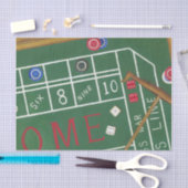 Casino Craps Table met Chips en Dice Tissuepapier (Craft)