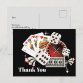 casino dank je creditcard uitnodiging briefkaart (Voorkant / Achterkant)