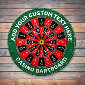 Casino Dartboard met aangepaste tekst Dartbord