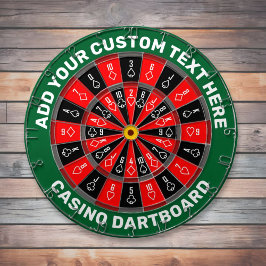 Casino Dartboard met aangepaste tekst Dartbord