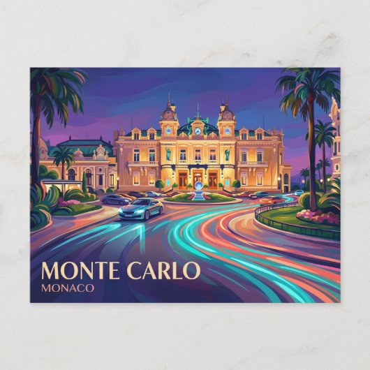 Casino de Monte-Carlo Monaco Briefkaart (Voorkant)
