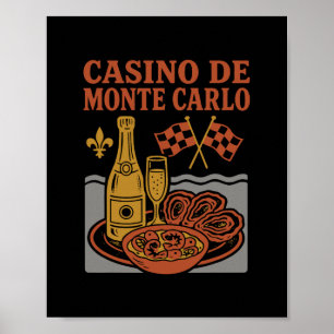 Casino De Monte Carlo Souvenir Monaco Eten En Reiz Poster