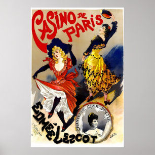 Casino de Paris 1895 POSTERAFDRUK A5-A1 Vintage Poster