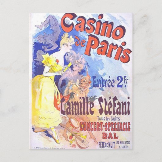 Casino de Paris Briefkaart (Voorkant)
