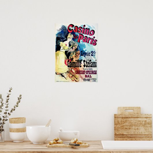 CASINO DE PARIS Camille Stefani Frans Poster (Keuken)