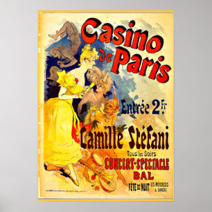 Casino de Paris door Jules Cheret, oude poster