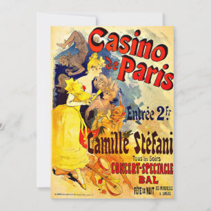 Casino de Paris door Jules Cheret, oude poster Kaart