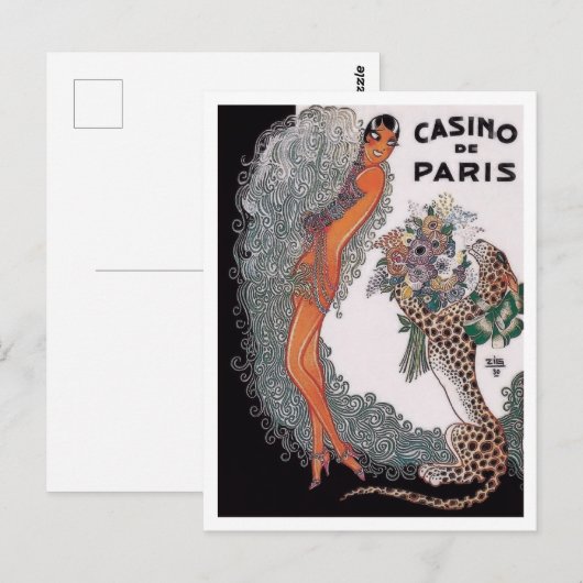 Casino de Paris - Josephine Baker (1930) Briefkaart (Voorkant / Achterkant)