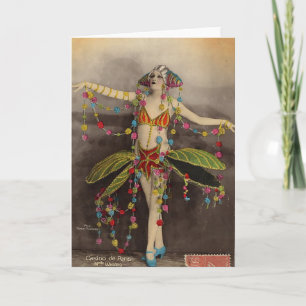 Casino de Paris Vintage Design Kaart
