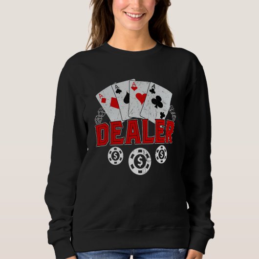 Casino Dealer Halloween Costume Shirt Pokbli (Voorkant)