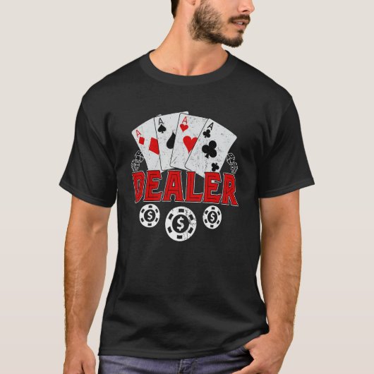 Casino Dealer Halloween Costume Shirt Pokbli (Voorkant)
