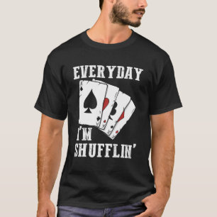 Casino Dealer Poker Gambler Gokken Elke dag ben ik T-shirt