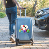 Casino Dice, pokerchips, Kaarten spelen Sticker (Koffer Insitu)