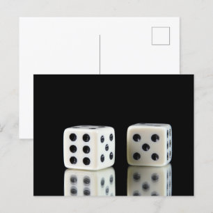 Casino dobbelstenen briefkaart