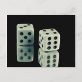 Casino dobbelstenen briefkaart (Voorkant)