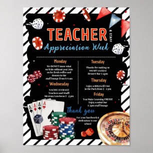 Casino Docenten Waarderingsweek Itinerary Poster