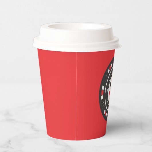 Casino, een schattige pokerchip papieren bekers (Rechts)