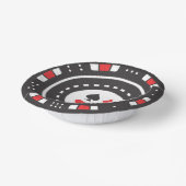 Casino, een schattige pokerchip papieren kommen (Gebogen)