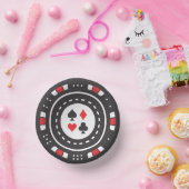 Casino, een schattige pokerchip papieren kommen (Feest)