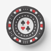 Casino, een schattige pokerchip papieren kommen (Voorkant)